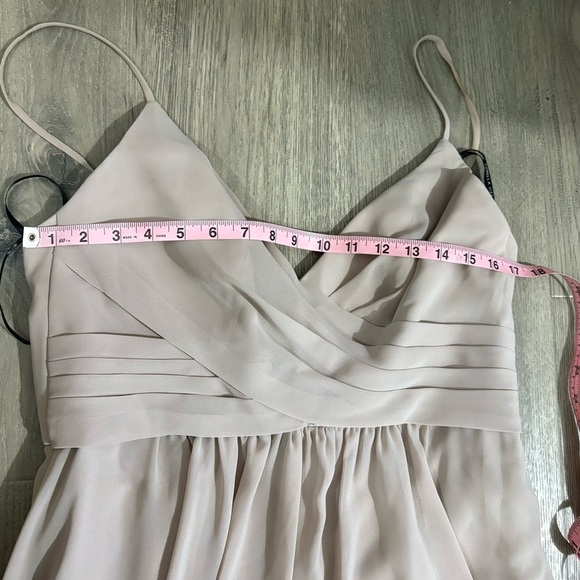 Sorella Vita Dusty Pink Rose Prom Bridesmaid Long Dress Sz 16 Chiffon Wedding - Picture 6 of 15